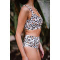 Leopard Bralette High waisted swimsuits