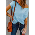 Knit Pocketed Tee with Side Slits