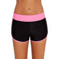 Contrast Pink Trim Swim Board Shorts