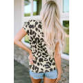 Leopard Bleached Graphic Short Sleeve Tee