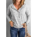 Pocket Design Buttoned Casual Hoodie