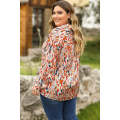 Multicolour  Abstract Print Western Fashion Plus Size Shirt