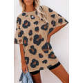 Boyfriend Leopard Print Loose T Shirt