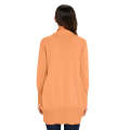 Light Orange Super Soft Long Sleeve Open Cardigan