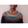 African wedding necklace, Zulu necklace, Beaded shawl necklace, African jewelry, Masai necklace, ...