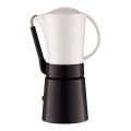 Aerolatte Caffe Porcellana Black 4 Cup Coffee Maker