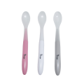 B-Soft Spoon Set (3 pcs) (Grey, White & Pink)