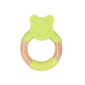 B-Wood Teether Green Frog