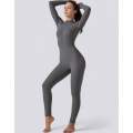 Zipped Jumpsuit Full Length Arms & Legs - Grey