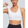 Womens Gym Running Fitness Sports Bra - High Impact - White