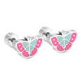 Butterfly & Hummingbirds Silver Earrings in 304 Stainless Steel