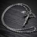 Dragon and Sword Necklace - Silver
