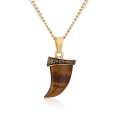 Tiger Eye Tooth Necklace