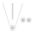 Compass Earrings and Necklace Set