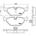 Brembo Brake Pads Rear Bmw 3/5/7Series ( Set Lh&Rh) (P06011)