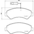 Brembo Brake Pads Front Fiat Ducato ( Set Lh&Rh) (P23161)