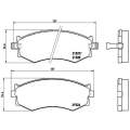 Brembo Brake Pads Front Hyundai Elantra/S ( Set Lh&Rh) (P30002)