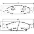 Brembo Brake Pads Front Jeep Grand Cherok ( Set Lh&Rh) (P37005)