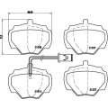 Brembo Brake Pads Rear Land Rover  Discovery ( Set Lh&Rh) (P44003)