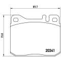 Brembo Brake Pads Front Mercedes Ml Class ( Set Lh&Rh) (P50004)