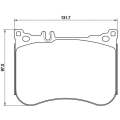 Brembo Brake Pads Front Mercedes S W222/C217 ( Set Lh&Rh) (P50114)