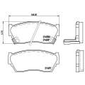 Brembo Brake Pads Front Nissan Sentra/Sabre ( Set Lh&Rh) (P56027)