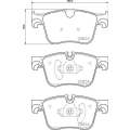 Brembo Brake Pads Front Citroen C4 Picasso Ii  ( Set Lh&Rh) (P61127)