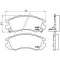 Brembo Brake Pads Front Subaru Legacy ( Set Lh&Rh) (P78004)