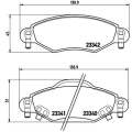 Brembo Brake Pads  Toyota Yaris 1.0/ ( Set Lh&Rh) (P83053)