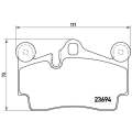 Brembo Brake Pads Rear Vw Toureg ( Set Lh&Rh) (P85070)