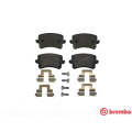 Brembo Brake Pads Rear Vw Vw Tiguan 2.0 ( Set Lh&Rh) (P85109)