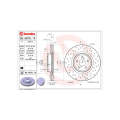 Brake Disc Front (1 In Box) Subaru Forester,Legacy,Outback (Brembo 09A8701X)