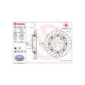 Brake Disc Rear (1 In Box) Nissan Gt R R35 Two Piece Floating Disc (Brembo 09A19013)