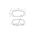 Brembo Brake Pads Front Opel ( Set Lh&Rh) (P07012)
