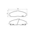 Brembo Brake Pads Front Ford Territory ( Set Lh&Rh) (P10052)