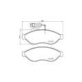 Brembo Brake Pads Front Fiat Ducato ( Set Lh&Rh) (P23144)