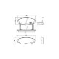 Brembo Brake Pads Front Honda Ballade ( Set Lh&Rh) (P28016)