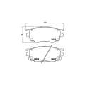 Brembo Brake Pads Front Mazda 6 ( Set Lh&Rh) (P49033)