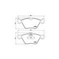 Brembo Brake Pads Front Mercedes E Class ( Set Lh&Rh) (P50026)