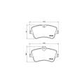 Brembo Brake Pads Front Mercedes C Class ( Set Lh&Rh) (P50045)