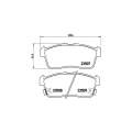 Brembo Brake Pads Front Daihat Sirion ( Set Lh&Rh) (P79012)