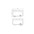 Brembo Brake Pads Front Toyota L/Cruiser ( Set Lh&Rh) (P83048)