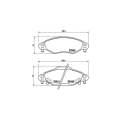 Brembo Brake Pads  Toyota Yaris 1.0/ ( Set Lh&Rh) (P83053)