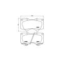 Brembo Brake Pads Front Toy Fortun/Prado/ ( Set Lh&Rh) (P83066)