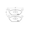 Brembo Brake Pads Front Audi A1/A3 ( Set Lh&Rh) (P85041X)