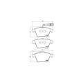 Brembo Brake Pads Front Vw Caravelle ( Set Lh&Rh) (P85082)