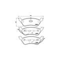 Brembo Brake Pads Rear Chrys Voyager ( Set Lh&Rh) (P11014)