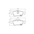 Brembo Brake Pads Rear Mercedes E Class ( Set Lh&Rh) (P50052)