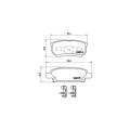 Brembo Brake Pads Rear Dodge/Jeep Mitsubishi ( Set Lh&Rh) (P54034)