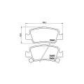 Brembo Brake Pads Rear Toyota Corollaauris ( Set Lh&Rh) (P83080)